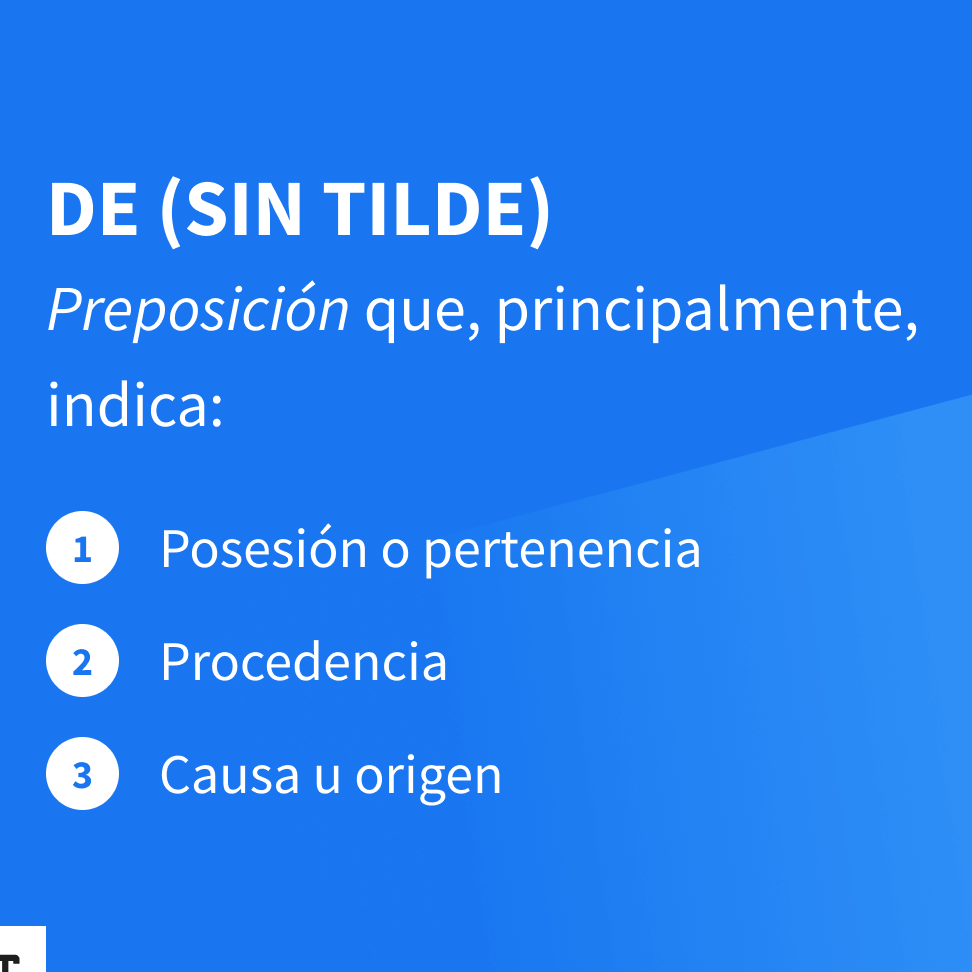 la explicacion del acento por que de lleva tilde