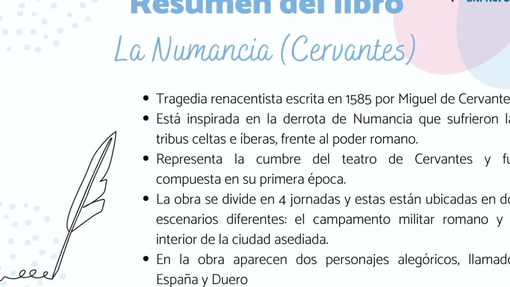 la numancia de cervantes resumen de esta importante obra