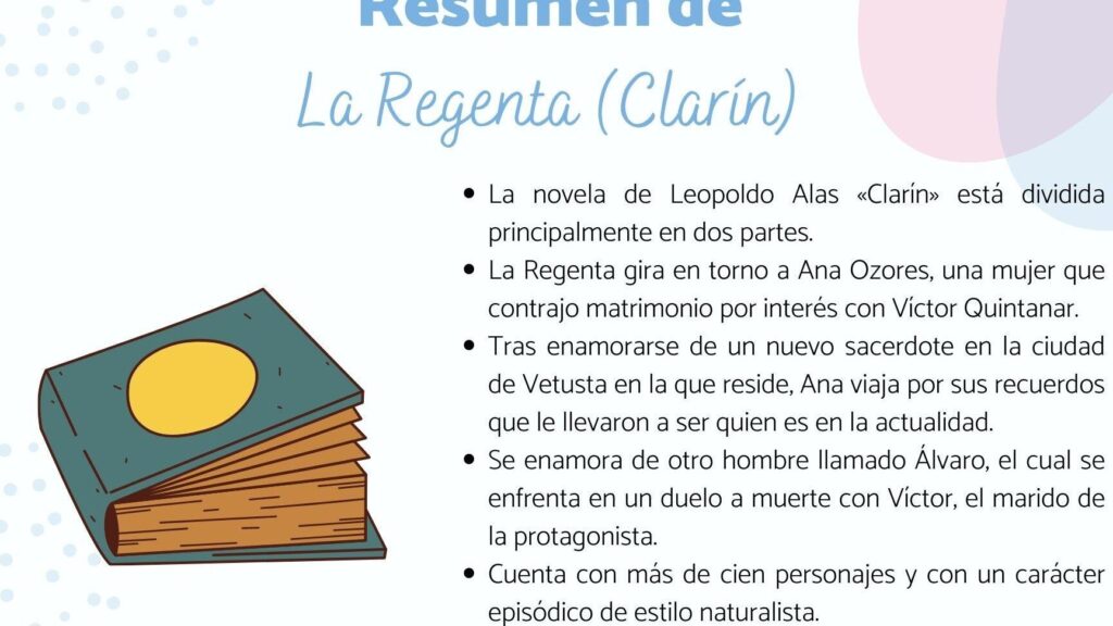 la regenta resumen corto de esta novela clasica