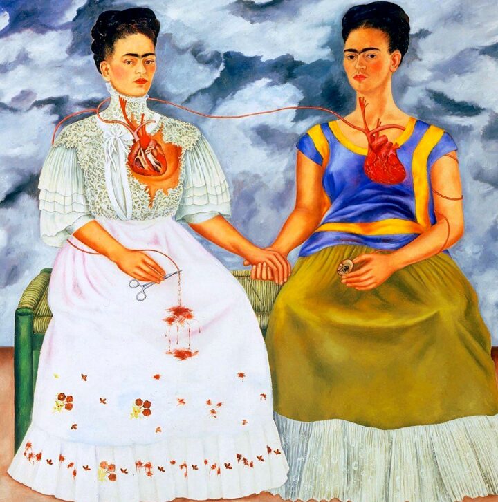 las dos fridas significado y analisis de esta obra de frida kahlo