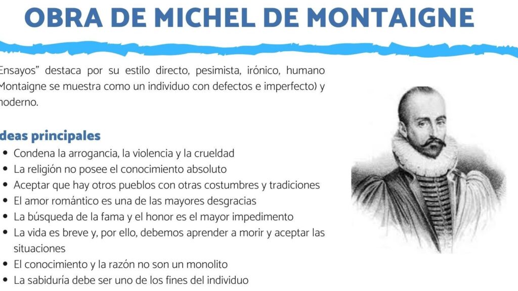 las obras mas importantes de michel de montaigne