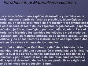 materialismo historico definicion y resumen para entenderlo mejor