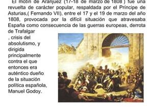 motin de aranjuez un resumen breve de gran impacto