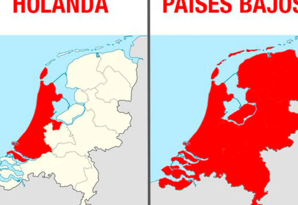 paises bajos vs holanda diferencias y un mapa ilustrativo