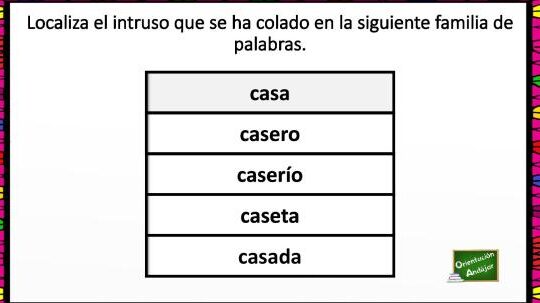 palabras derivadas de casa ejemplos que