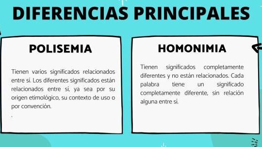 polisemicas monosemicas y homonimas desentrana sus significados