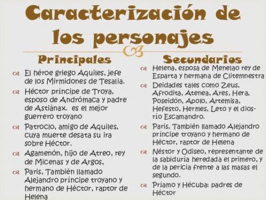 principal vs secundario personajes de la iliada que debes conocer 1