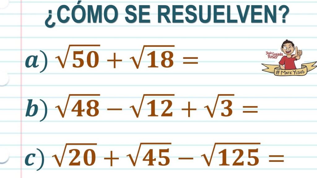 radicales aprende sus operaciones con facilidad