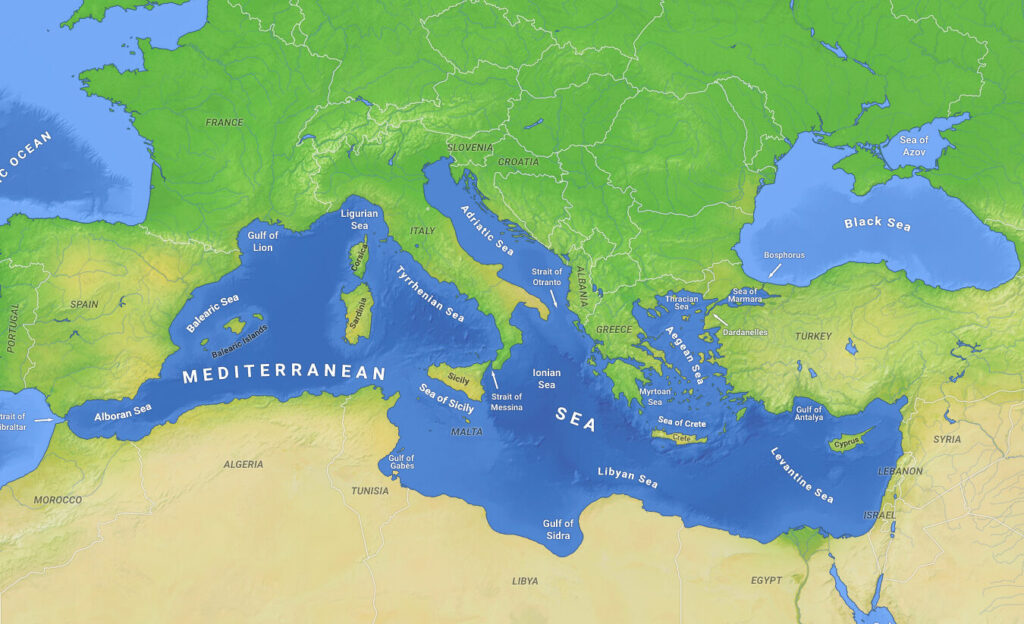 todo sobre el mar mediterraneo ubicacion y caracteristicas