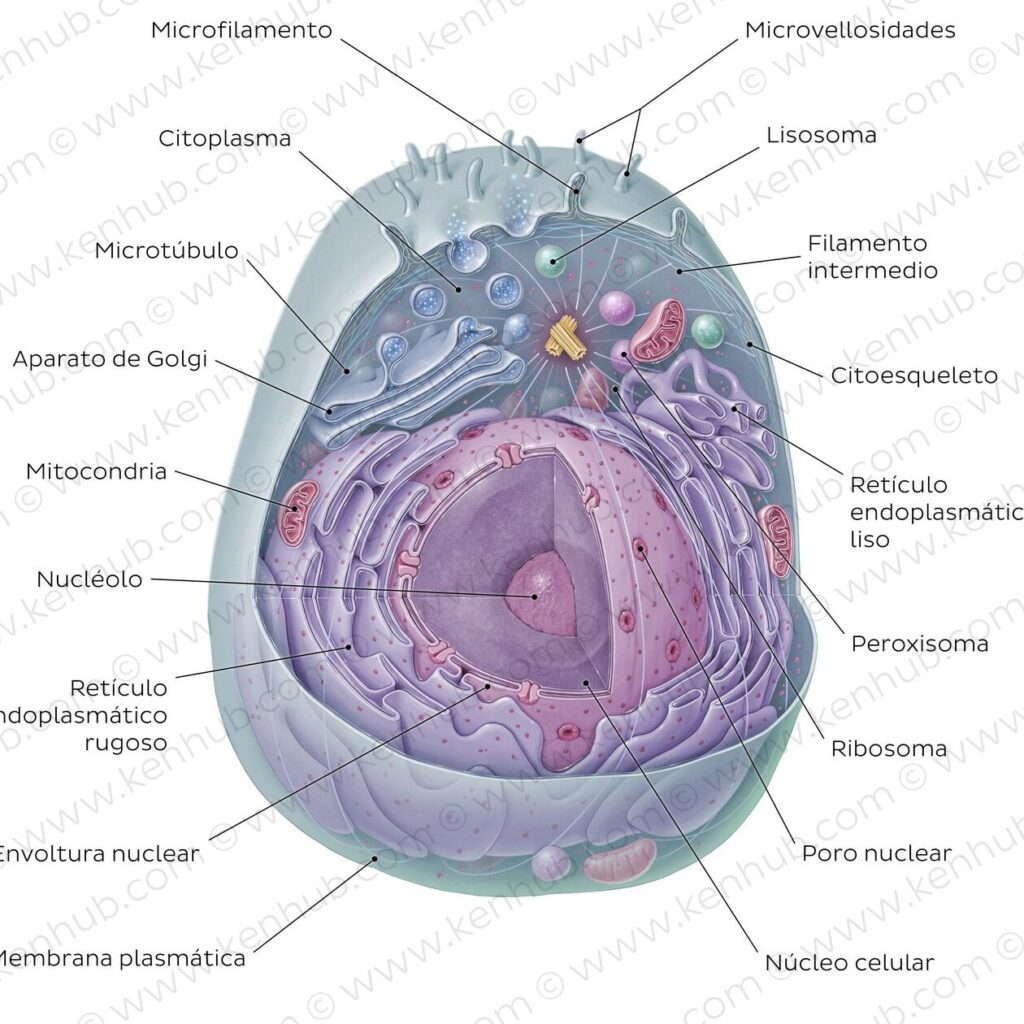 explora las partes de la celula eucariota para entender la vida compleja